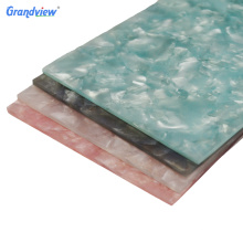 Guangzhou Private custom fancy translucent stone acrylic sheet